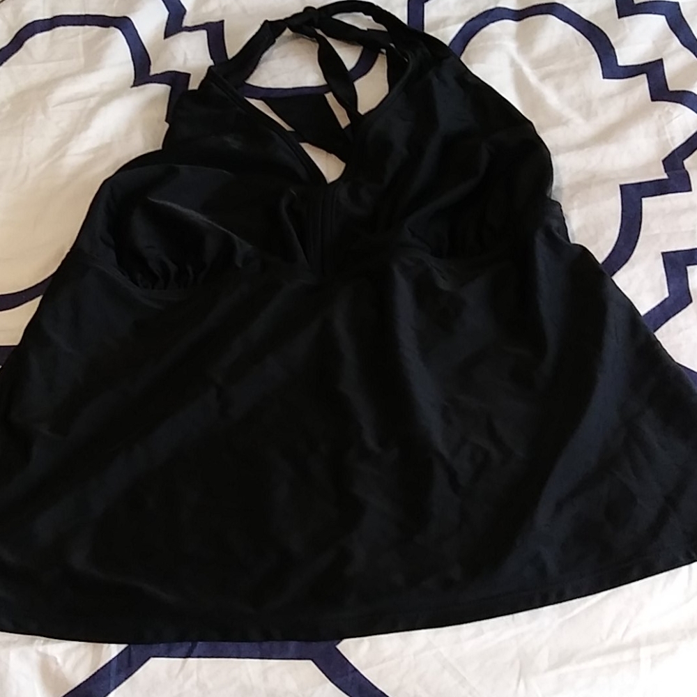 Plus size swim halter top